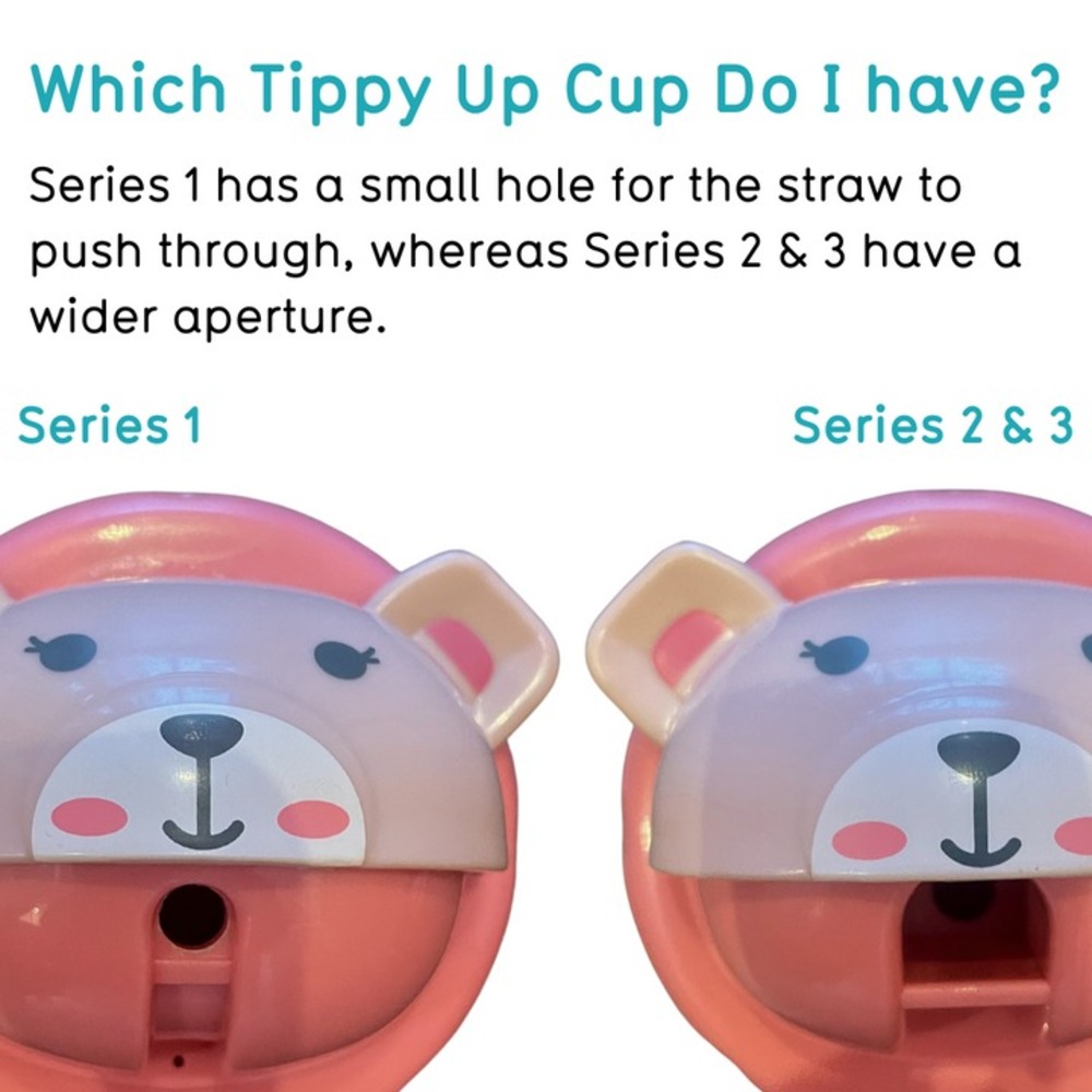 Tum Tum - Tippy Up Cups - Replacement Straws and Brush Set - Series 3 - 3pcs