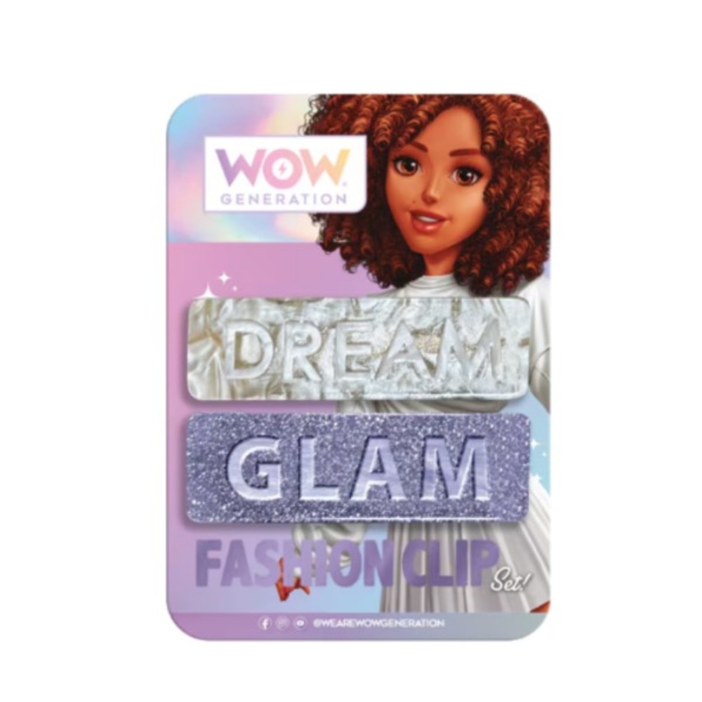 WOW Generation - Hair Clips with Message - Dream/ Glam