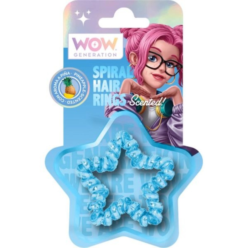 WOW Generation - Shaped & Scented Hair Elastics - Sky Blue