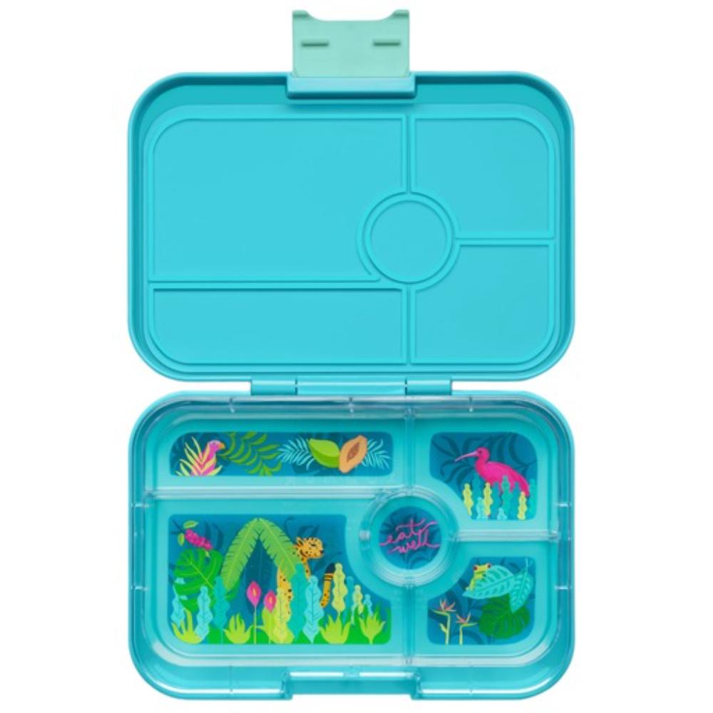 Yumbox - Antibes Blue 5 Compartments Jungle Pastel Tapas Lunch Box