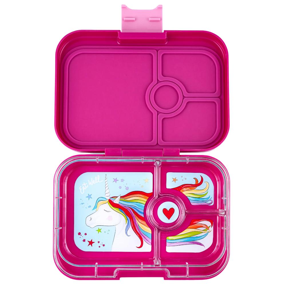 Yumbox - Malibu Purple Unicorn 4 Compartments Lunch Box