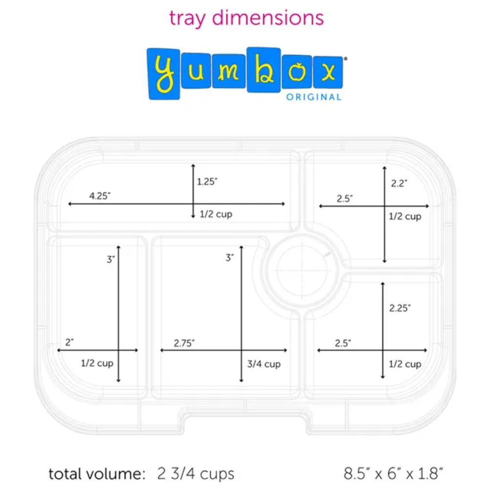 Yumbox - Mermaid Original 6 Compartments Tray