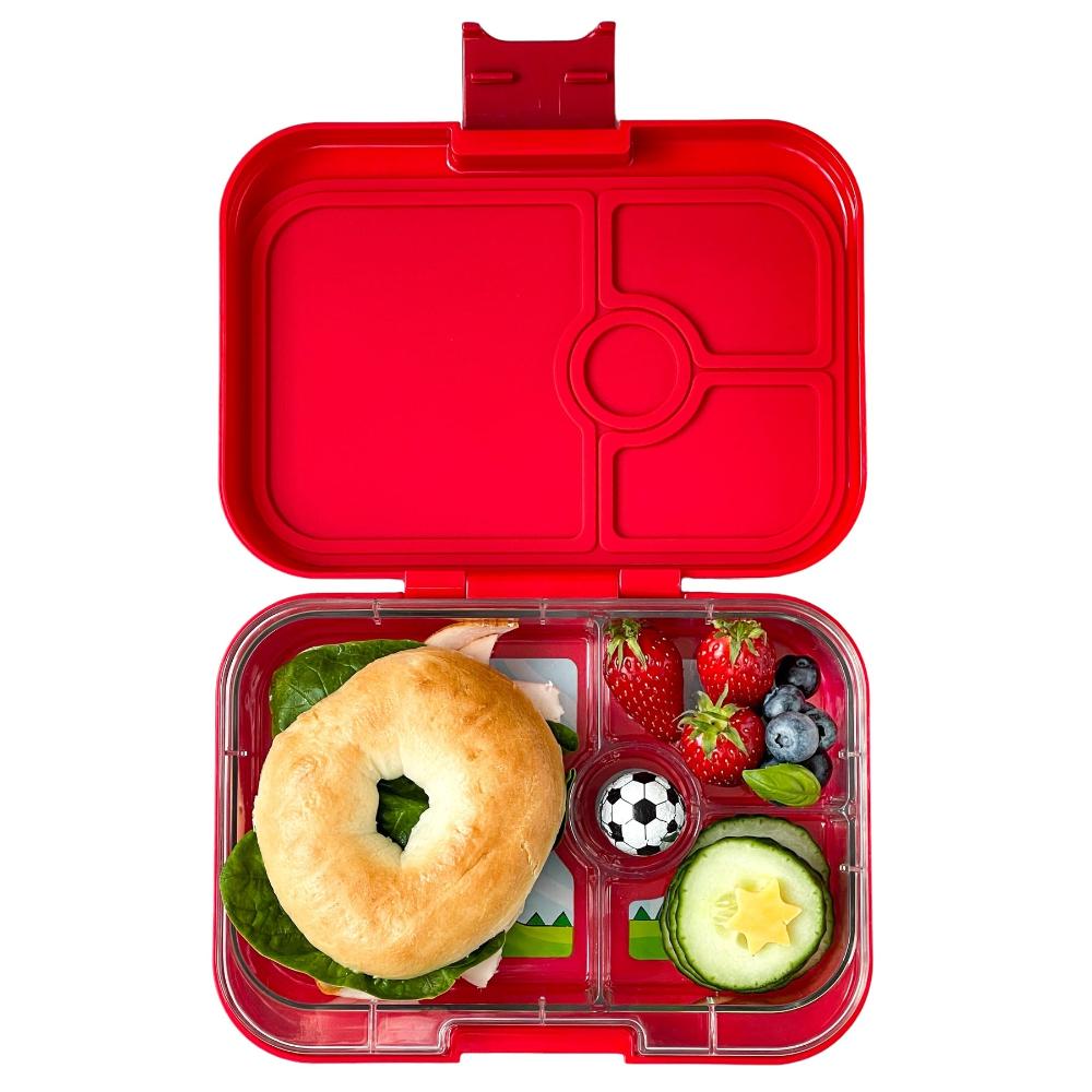 Yumbox - Wow Red 4 Compartments Lunch Box - Dinosaur