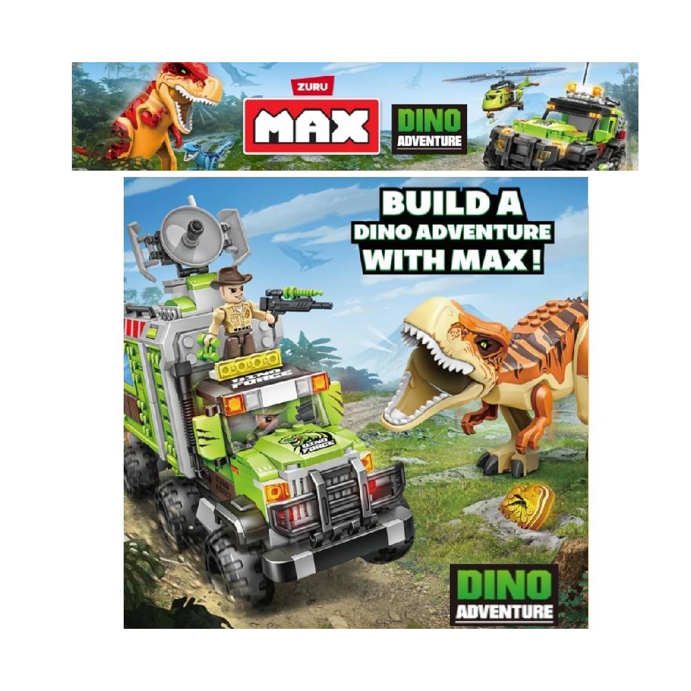 Zuru - Max Build More - Dino Adventure T-Rex Attack 9.01 Egg Capsule - 304pcs