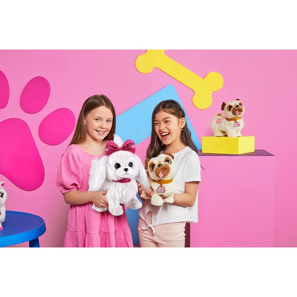 Zuru Pets Alive - “Lil Paw Paw” Interactive Dog Electronic Plush Toy Pet