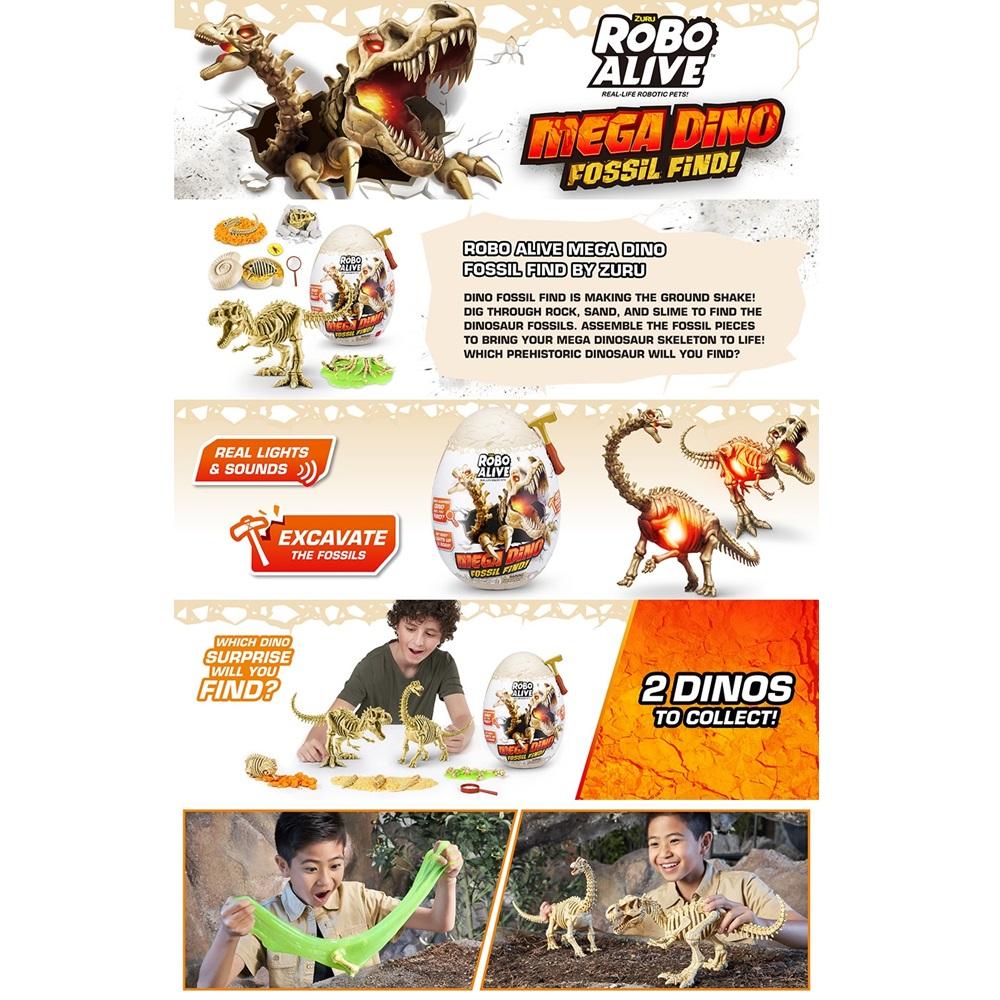 Zuru Robo Alive - "Mega Dino Fossil Find" Surprise!! Egg Collectible Toy