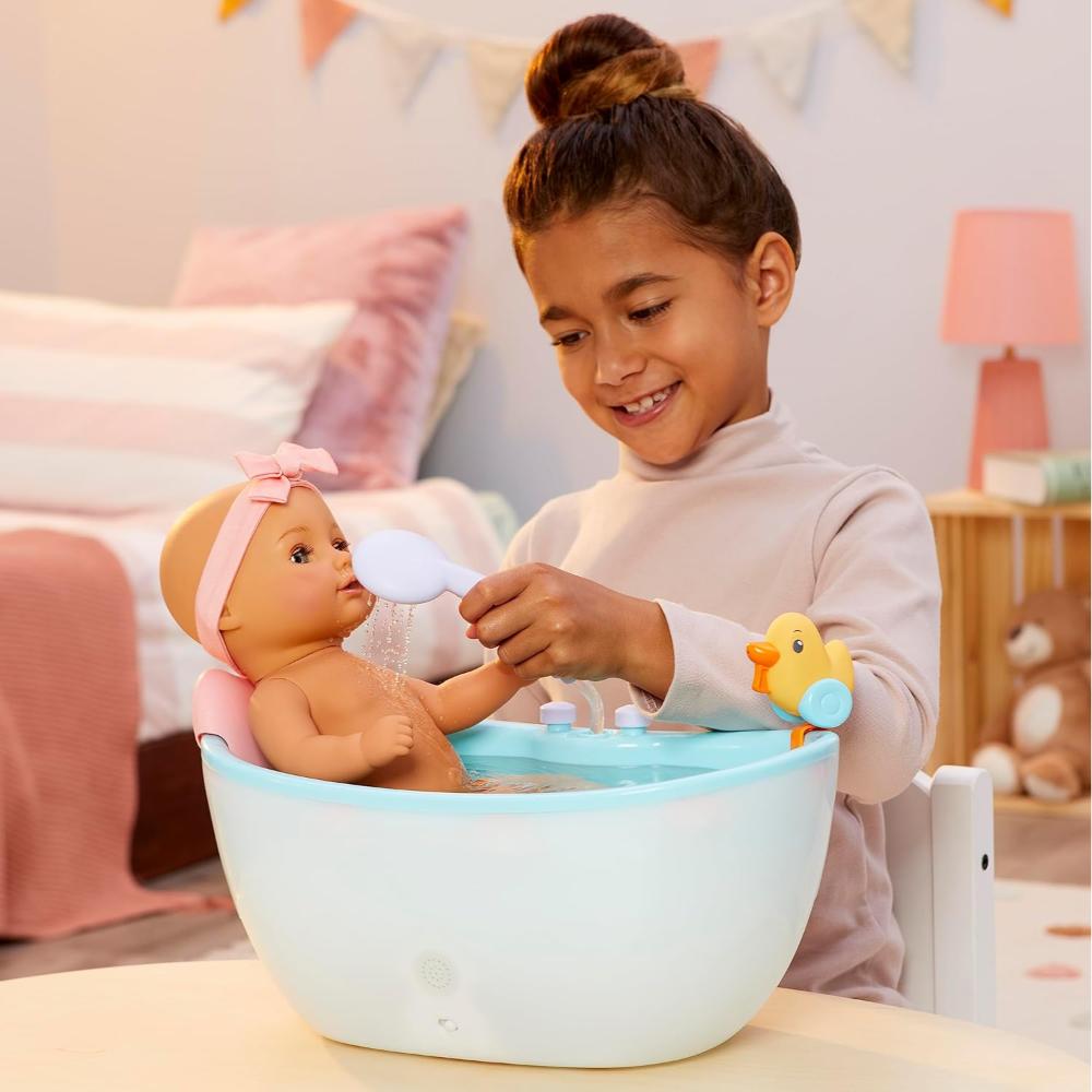 Baby Born Bath Bathtub with Automatic Working Shower Head for Kids Ages 3 Babystore.ae