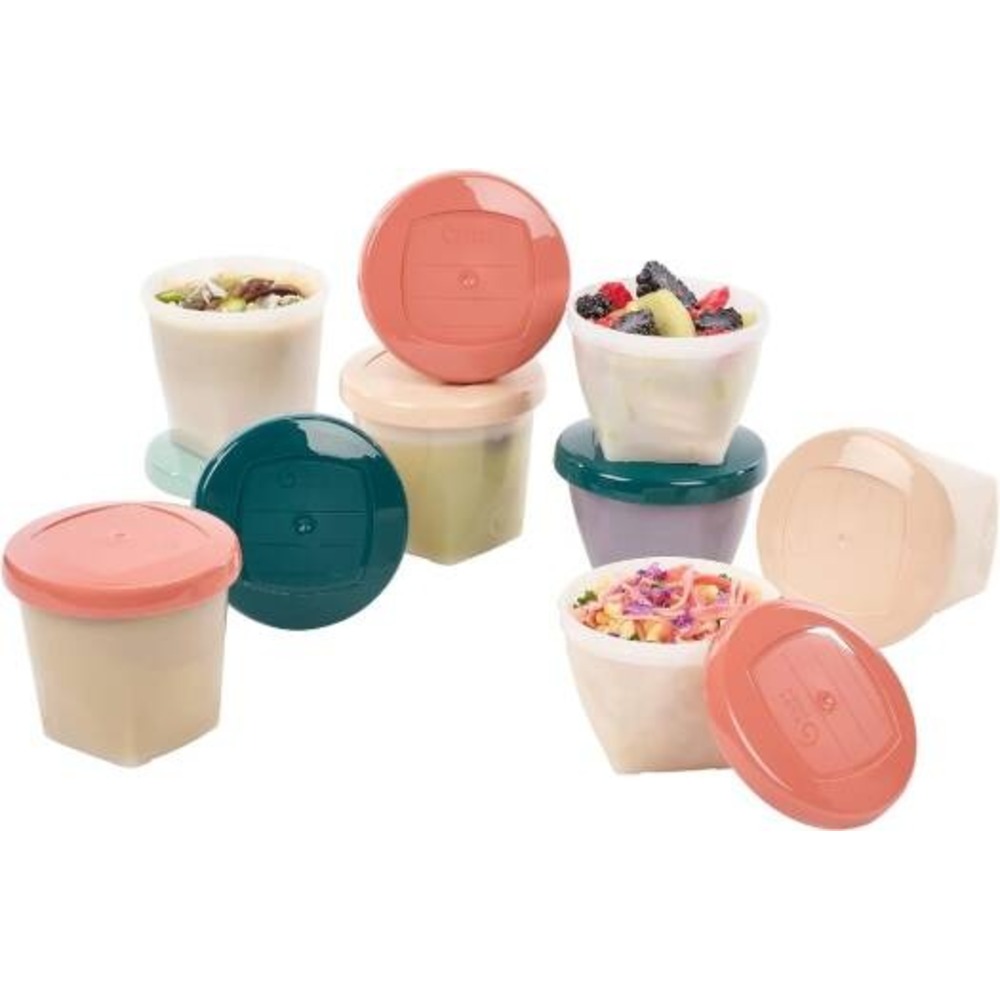 Babymoov - Biosourced BABYBOLS - Kit 8 x 180ml + 8 x 250ml Food Storage tubs