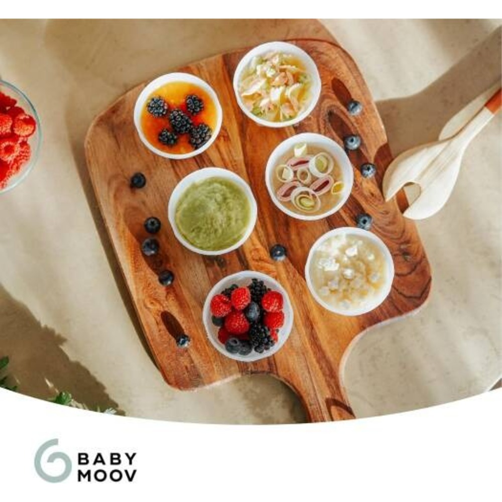 Babymoov - Biosourced BABYBOLS - Kit 8 x 180ml + 8 x 250ml Food Storage tubs