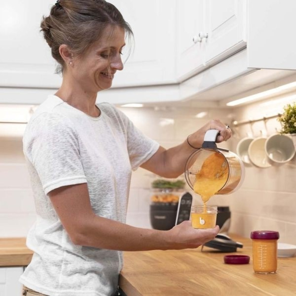 Babymoov - Glass Baby Bowls and Food Containers Multiset - Pack of 8