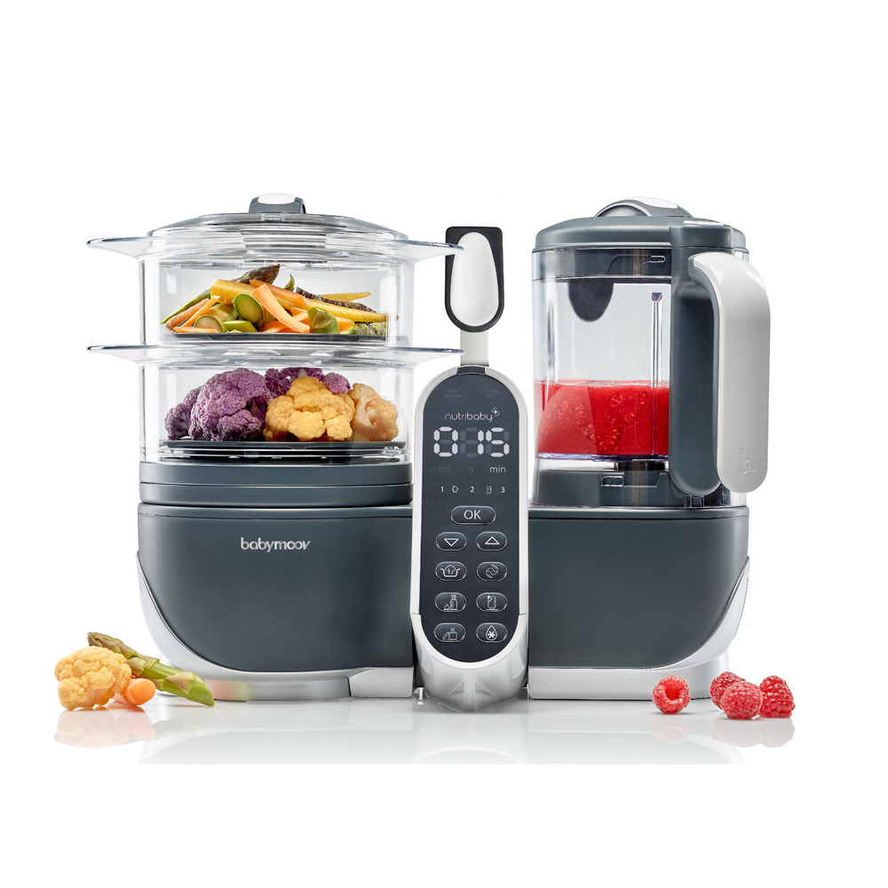 Babymoov - Nutribaby Food Processor and Blender Mixer - Industrial grey