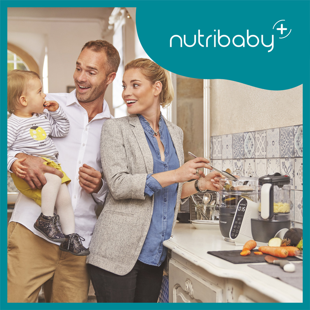 Babymoov - Nutribaby Food Processor and Blender Mixer - Industrial grey