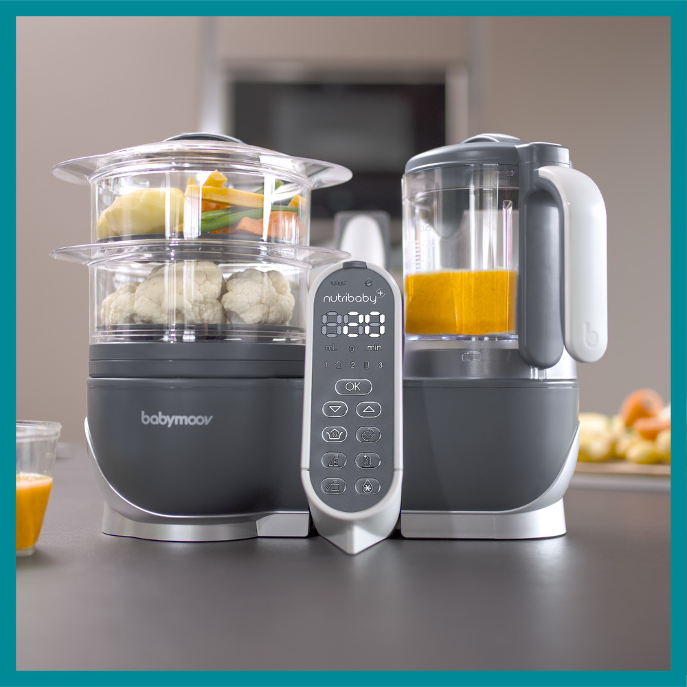 Babymoov - Nutribaby Food Processor and Blender Mixer - Industrial grey