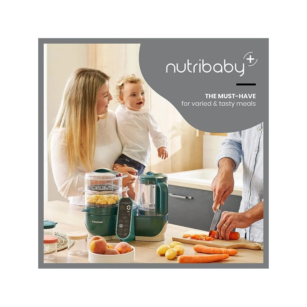 Babymoov - Nutribaby Plus 6-in-1 Multi-Purpose Baby Food Processor - Opal Green