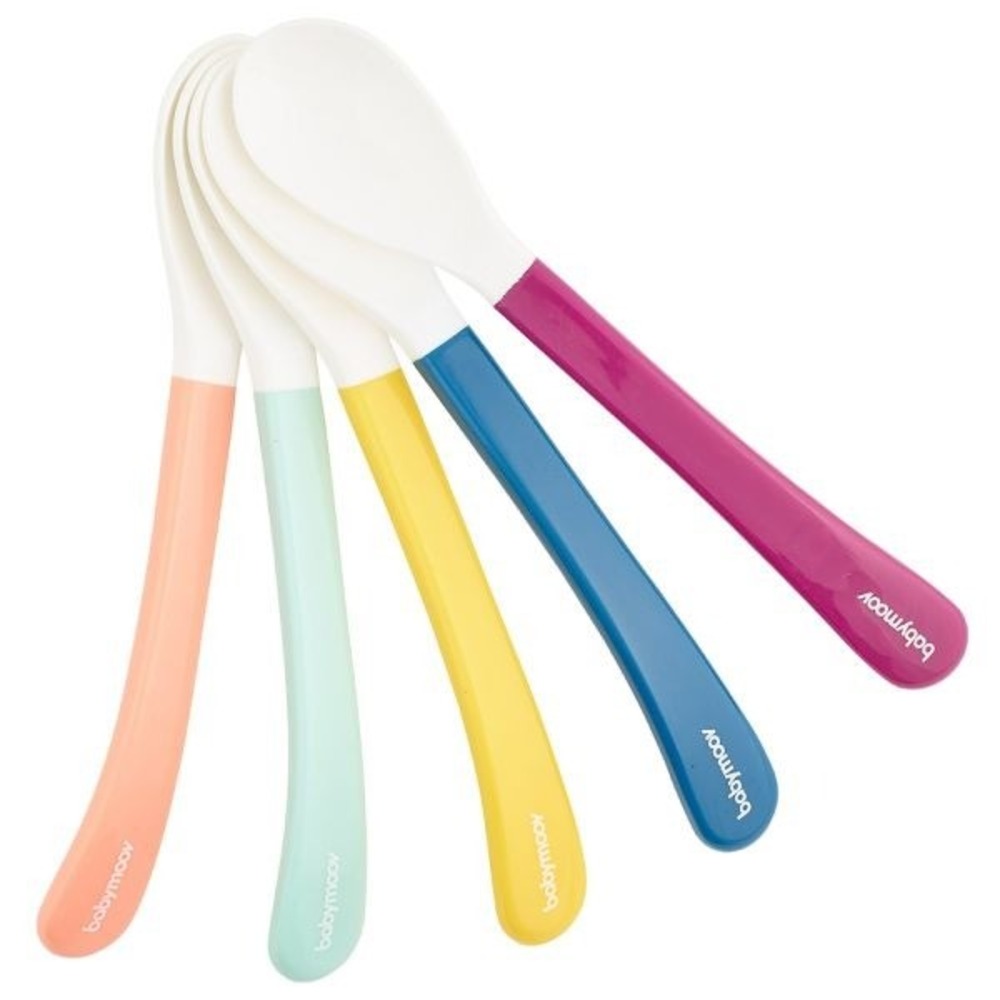 Babymoov - White Head Spoons - Pack of 5