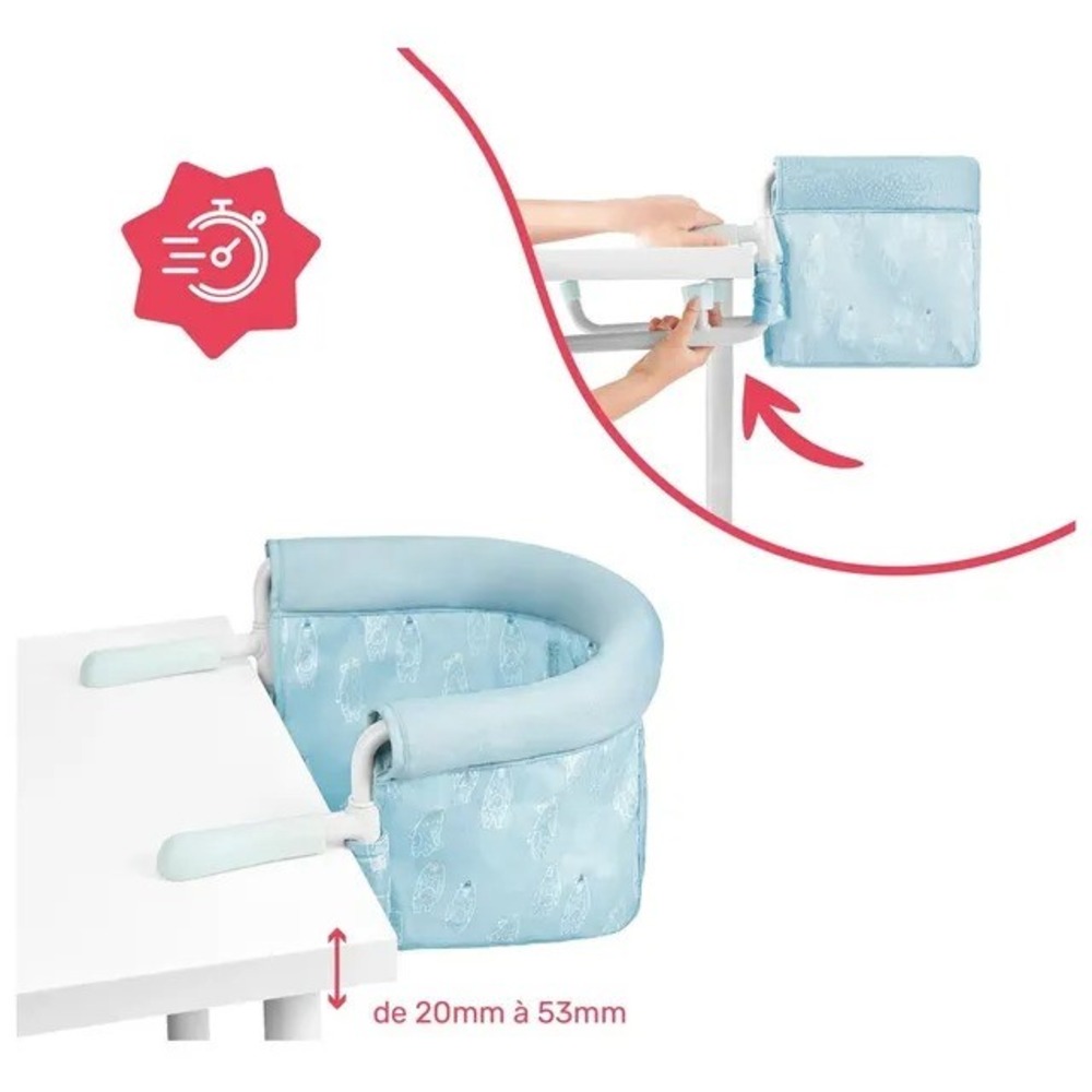 Badabulle - Hook on Portable Highchair Baby Seat - Blue
