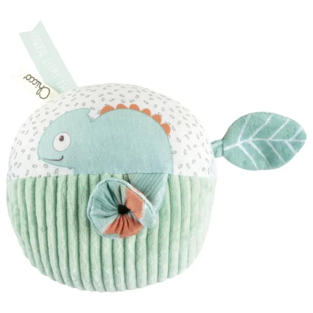Chicco - Panda & Chameleon Rattle Ball - Orange/Blue