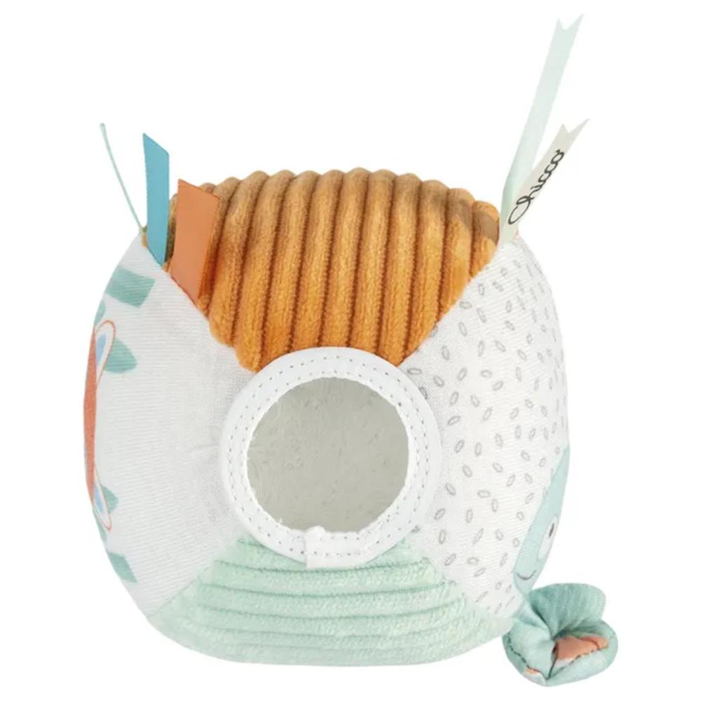 Chicco - Panda & Chameleon Rattle Ball - Orange/Blue