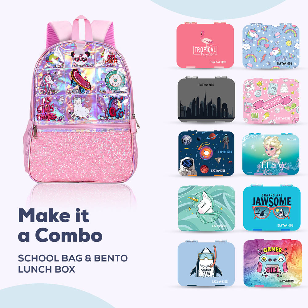 Eazy kids - Back to School Combo Set of 4 It's Girl Thing - Pink