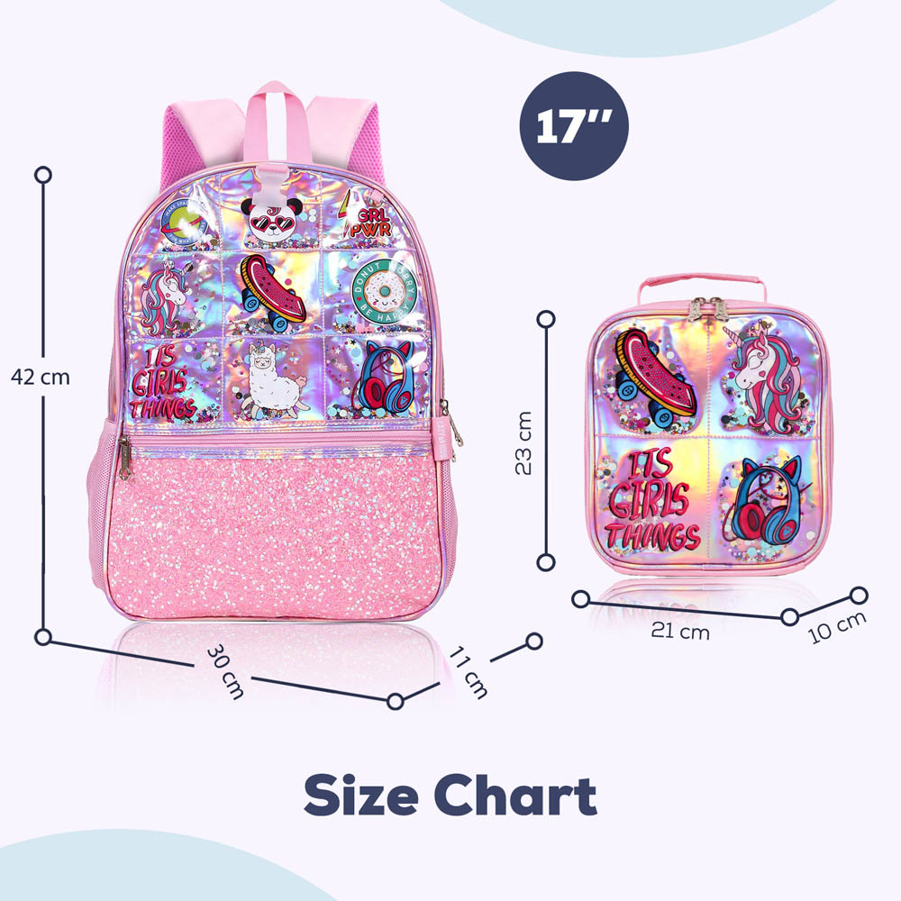 Eazy kids - Back to School Combo Set of 4 It's Girl Thing - Pink