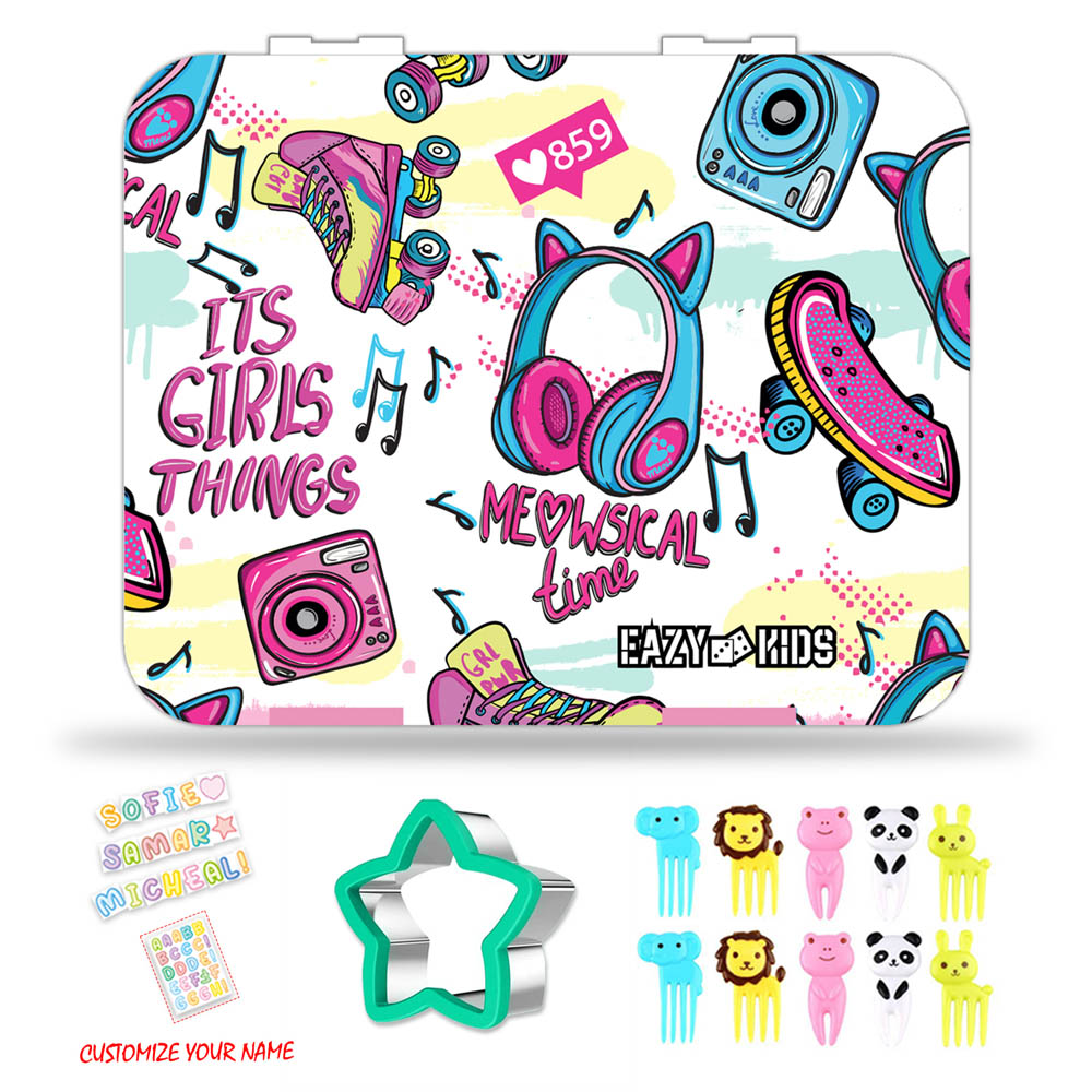 Eazy kids - Back to School Combo Set of 4 It's Girl Thing - Pink