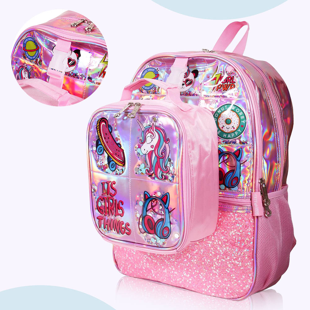 Eazy kids - Back to School Combo Set of 4 It's Girl Thing - Pink