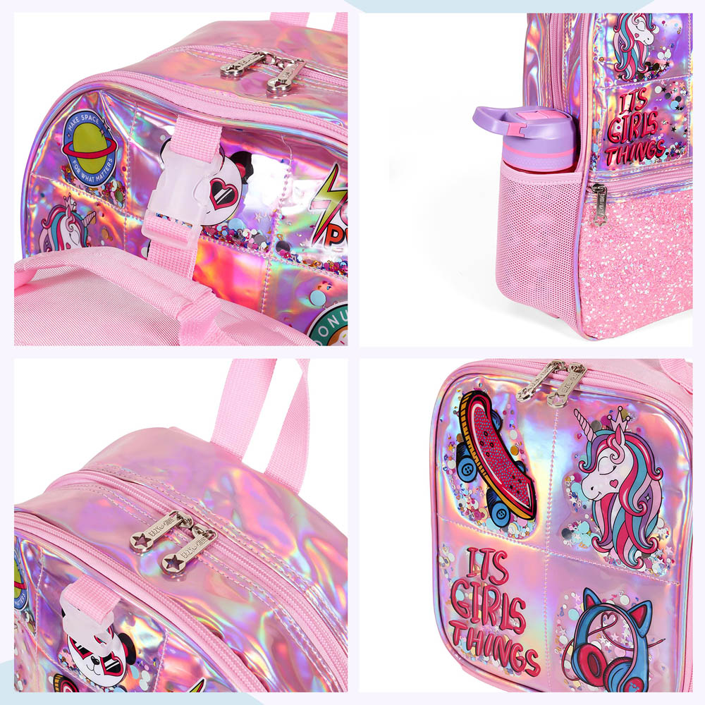 Eazy kids - Back to School Combo Set of 4 It's Girl Thing - Pink