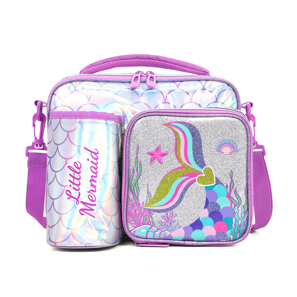 Eazy kids - Bottle/Lunch Bag Mermaid Chrome - Purple