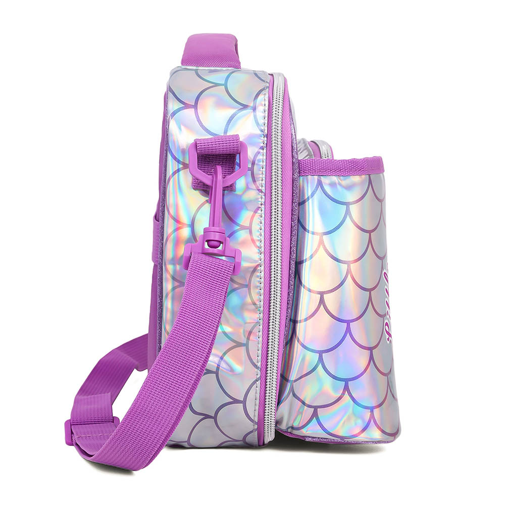 Eazy kids - Bottle/Lunch Bag Mermaid Chrome - Purple