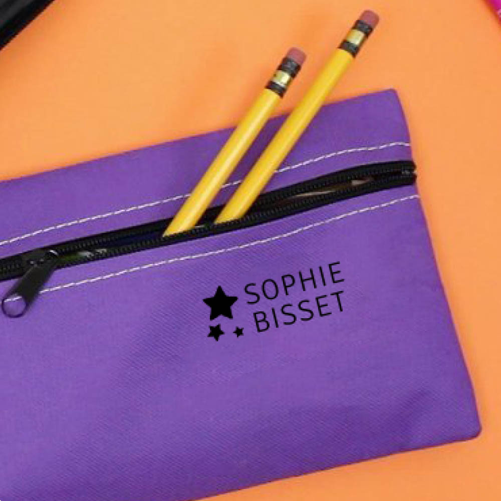 Eazy kids - Customizable Self Inking Fabric Stamp Kit - Black