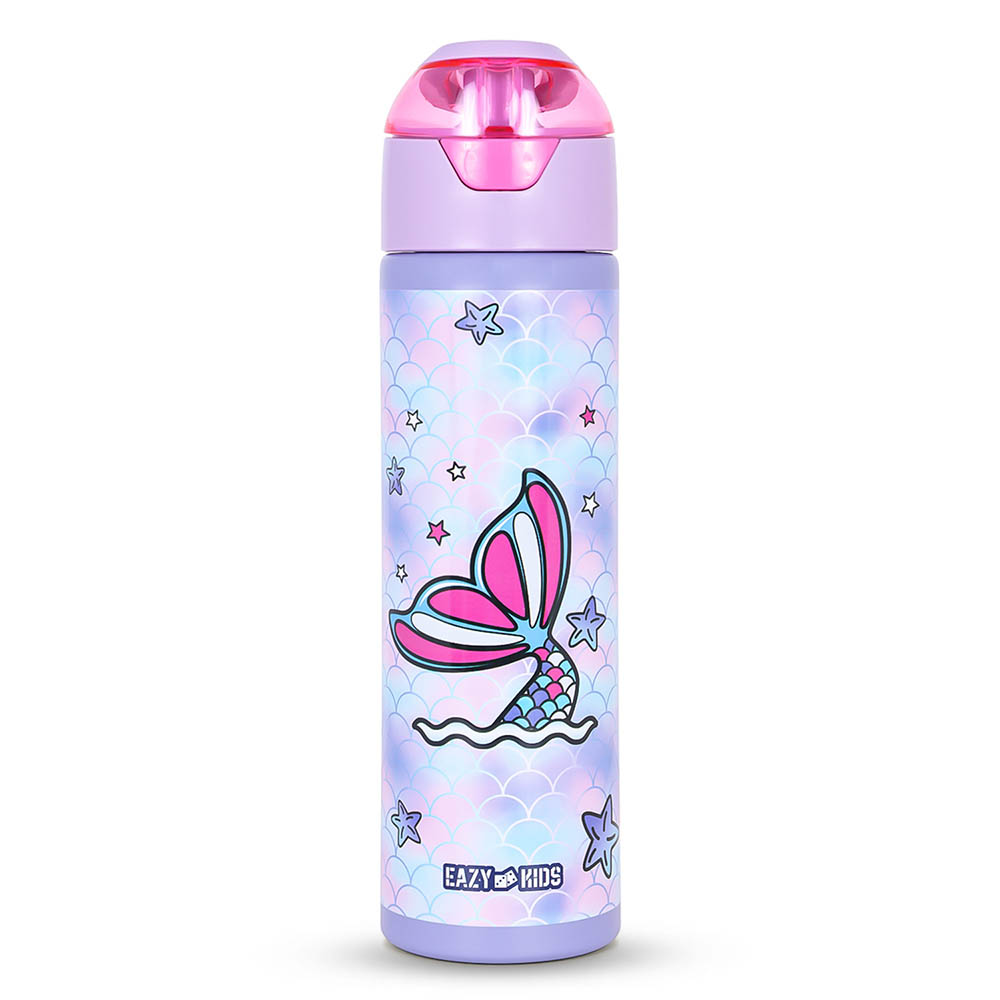 Eazy kids - Insulated SS Water Bottle with Spray Mermaid - 640ml