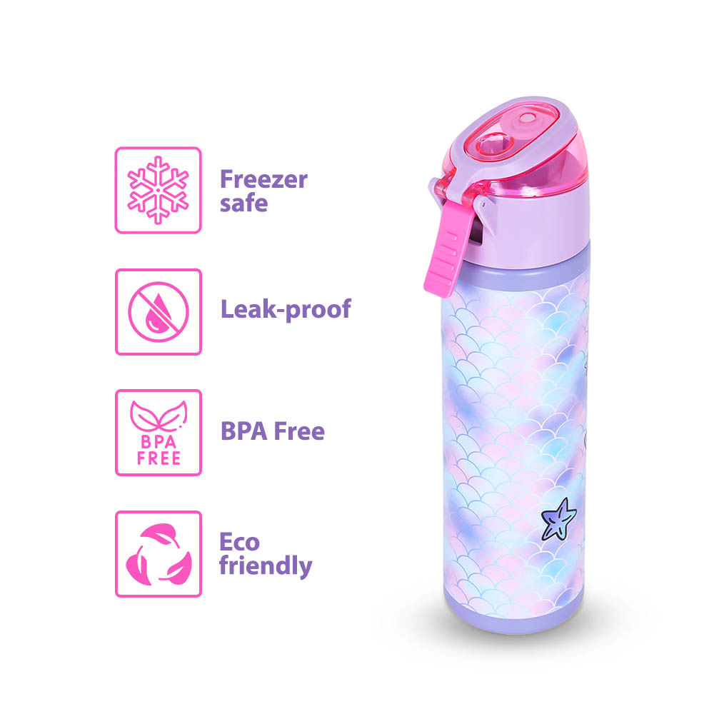 Eazy kids - Insulated SS Water Bottle with Spray Mermaid - 640ml