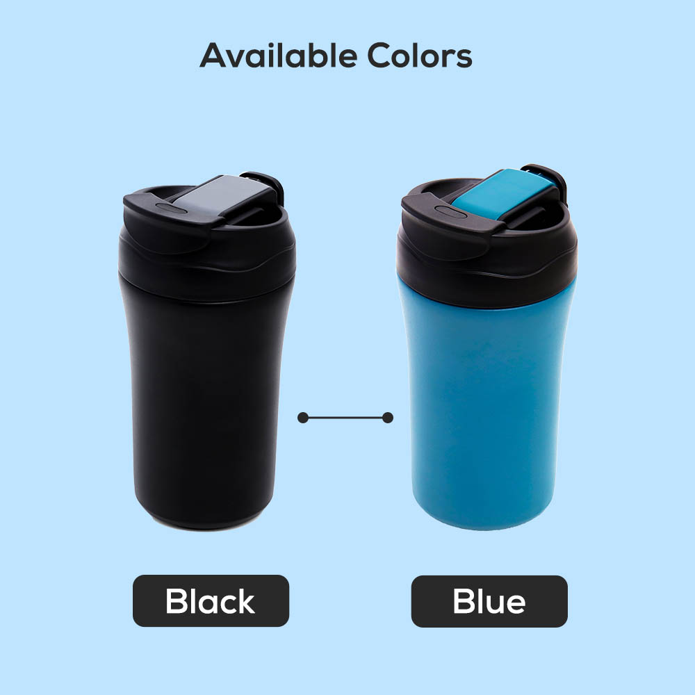 Eazy kids - Insulated Tumbler Water Bottle - Black, 400ml