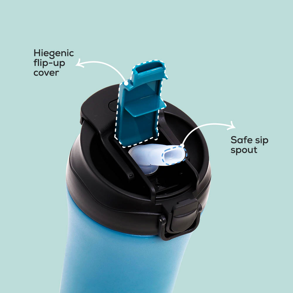 Eazy kids - Insulated Tumbler Water Bottle - Blue, 400ml