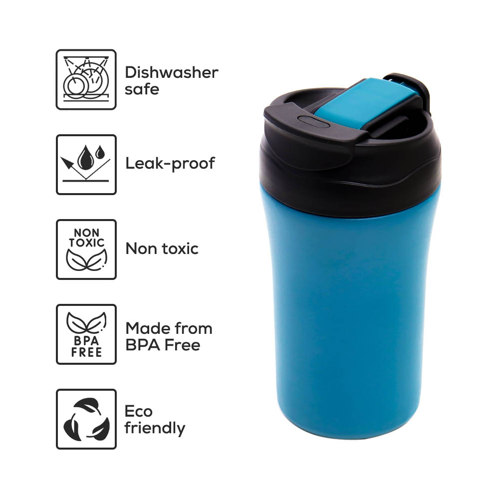 Eazy kids - Insulated Tumbler Water Bottle - Blue, 400ml