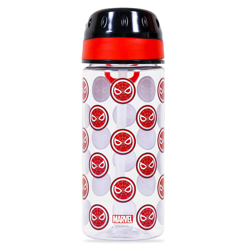 Eazy kids - Marvel Spider - Man Tritan Water Bottle with Carry handle - Black Red(420ml)