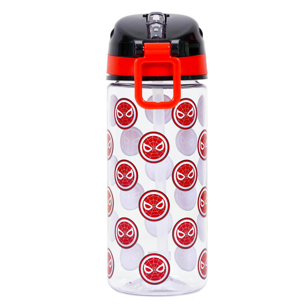 Eazy kids - Marvel Spider - Man Tritan Water Bottle with Carry handle - Black Red(420ml)