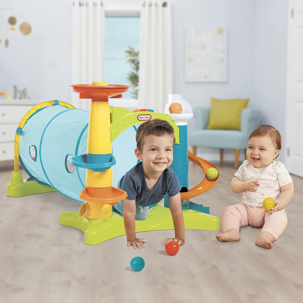 Little Tikes 2-in-1 Activity Tunnel with Ball Drop Game For 1+ Year