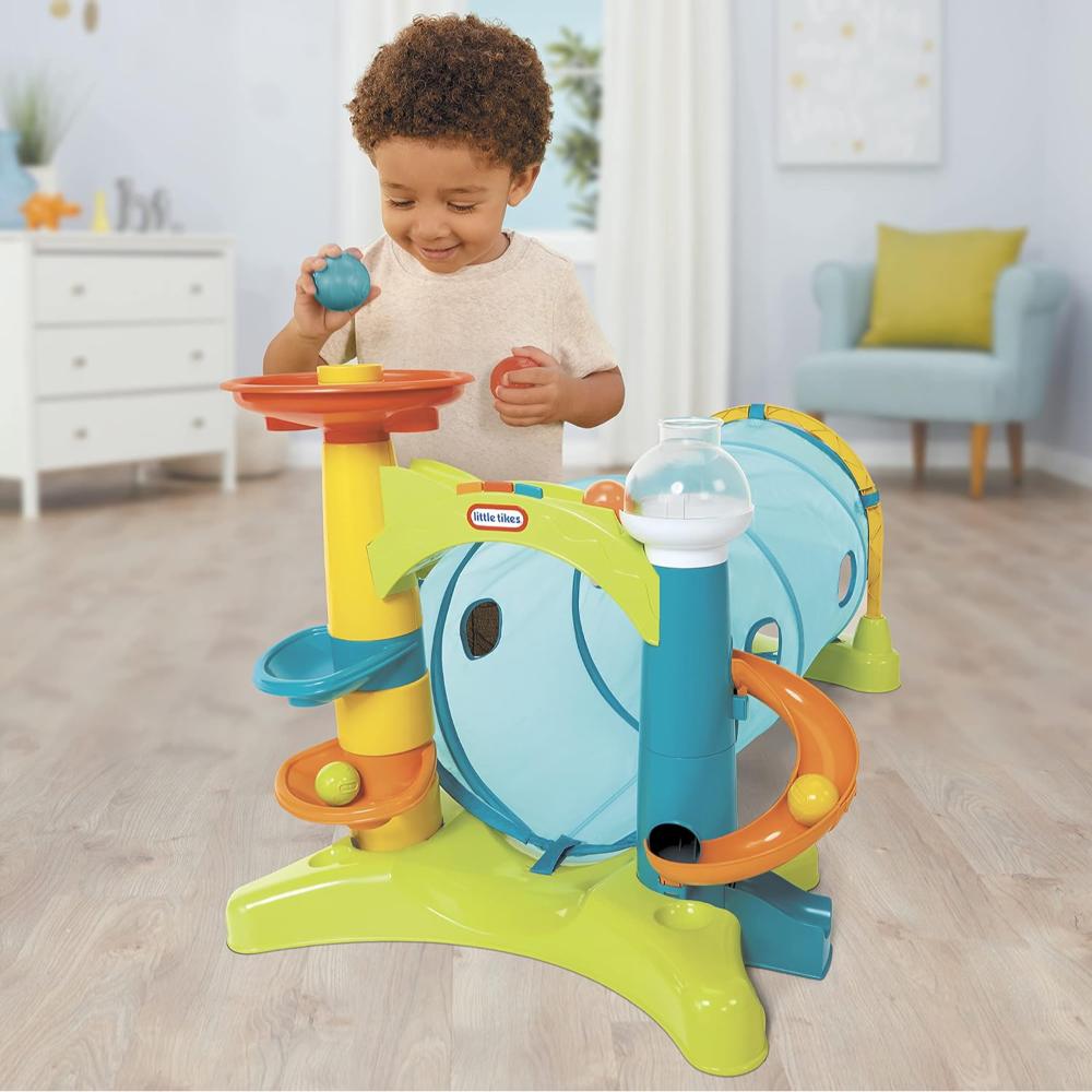 Little Tikes 2-in-1 Activity Tunnel with Ball Drop Game For 1+ Year