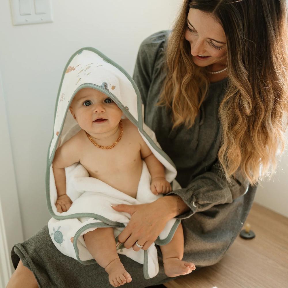 Little Unicorn - Cotton Muslin Hooded Infant Towel - Mermaids
