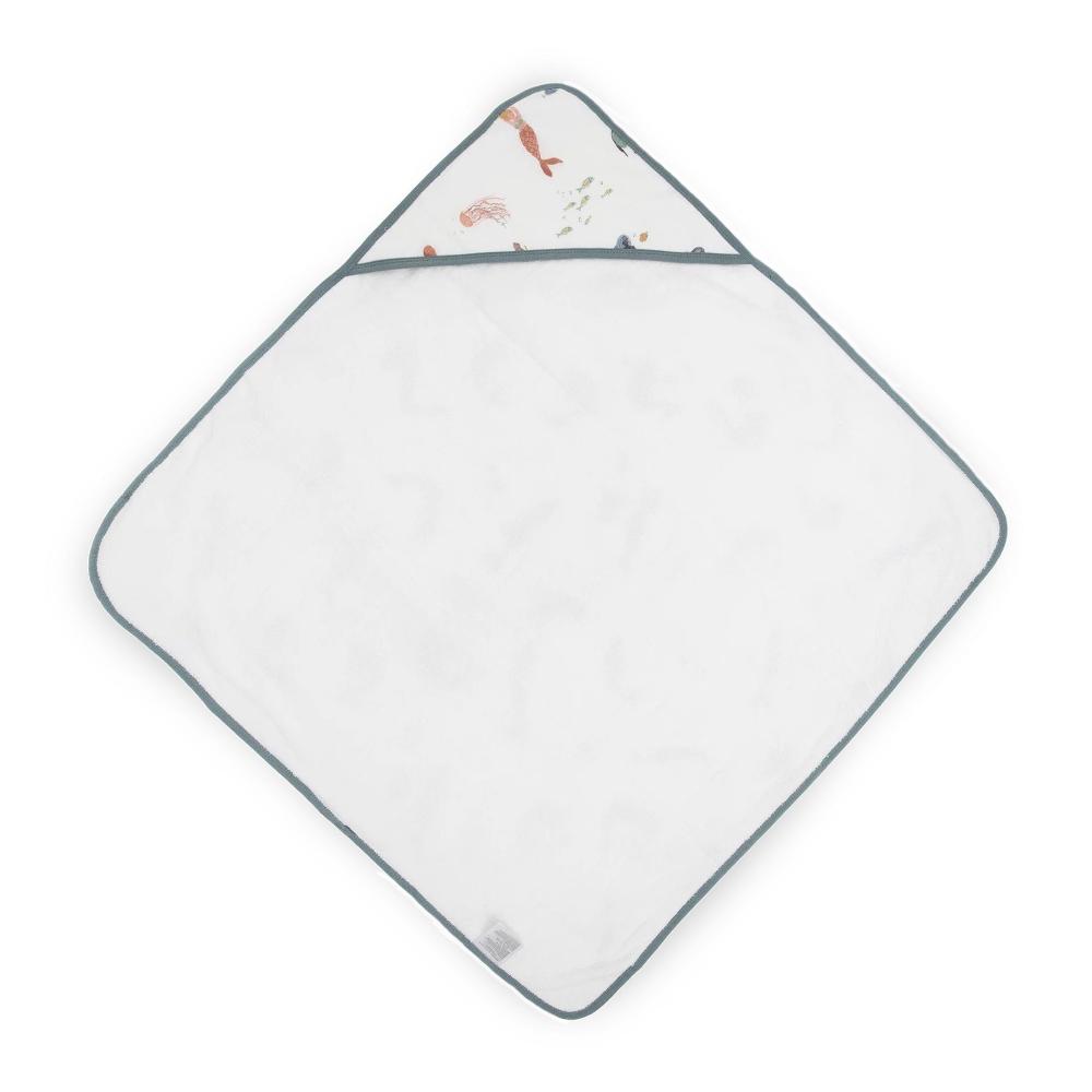 Little Unicorn - Cotton Muslin Hooded Infant Towel - Mermaids