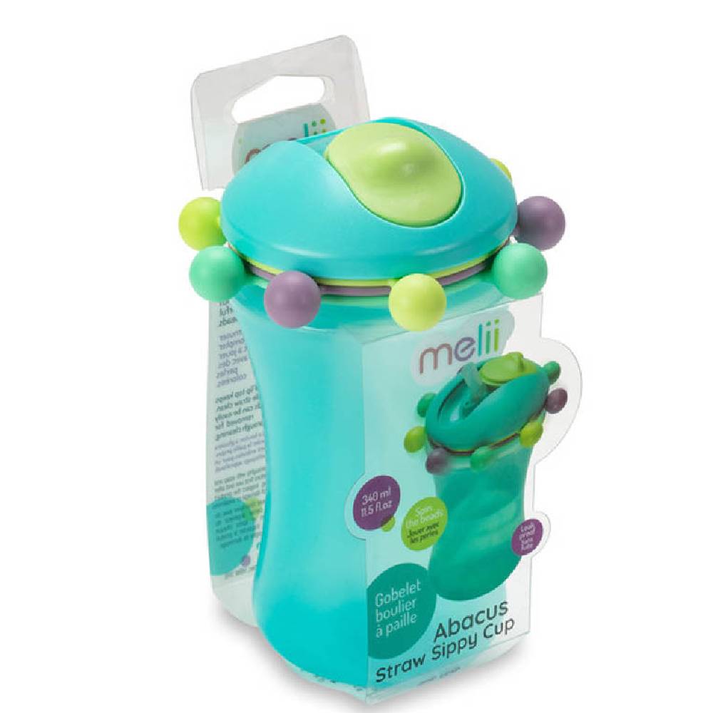 Melii - Abacus Sippy Cup 340 Ml Turquoise