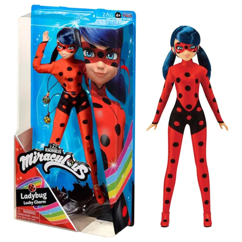 Miraculous - Heroez Fashion Doll - Lady Bug - Lucky Charm