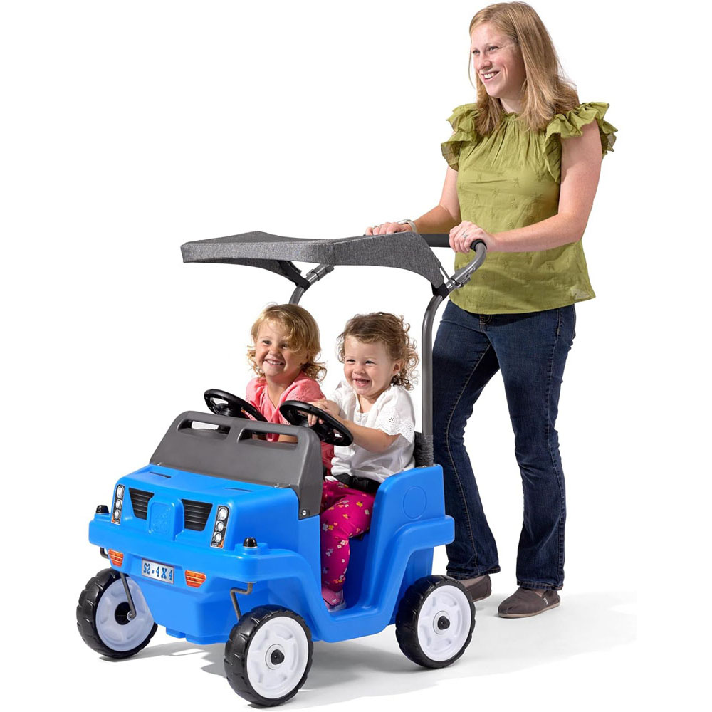Step2 Side By Side Push Around SUV Ride-On Car for Kids - Two-Seater SUV Push Car with Parent Handle