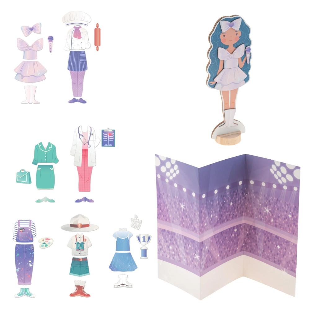 Stephen Joseph - Magnetic Dress Up Dolls - Princess