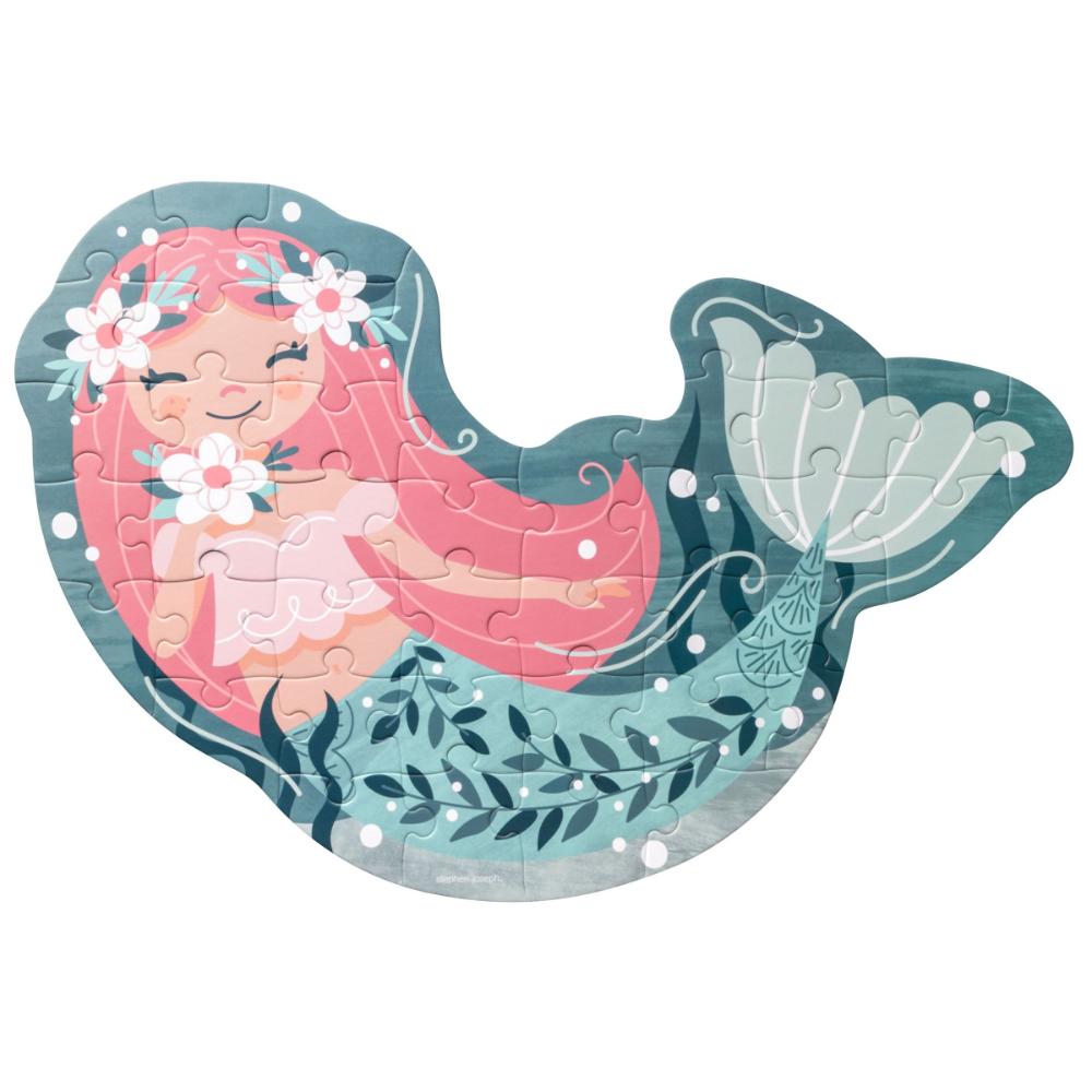 Stephen Joseph - Shaped Jigsaw Puzzle - Mermaid