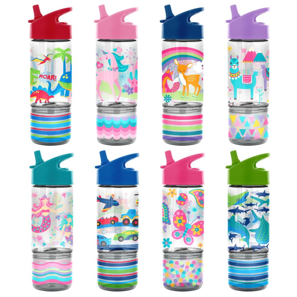 Stephen Joseph - Sip And Snack Bottle - Rainbow