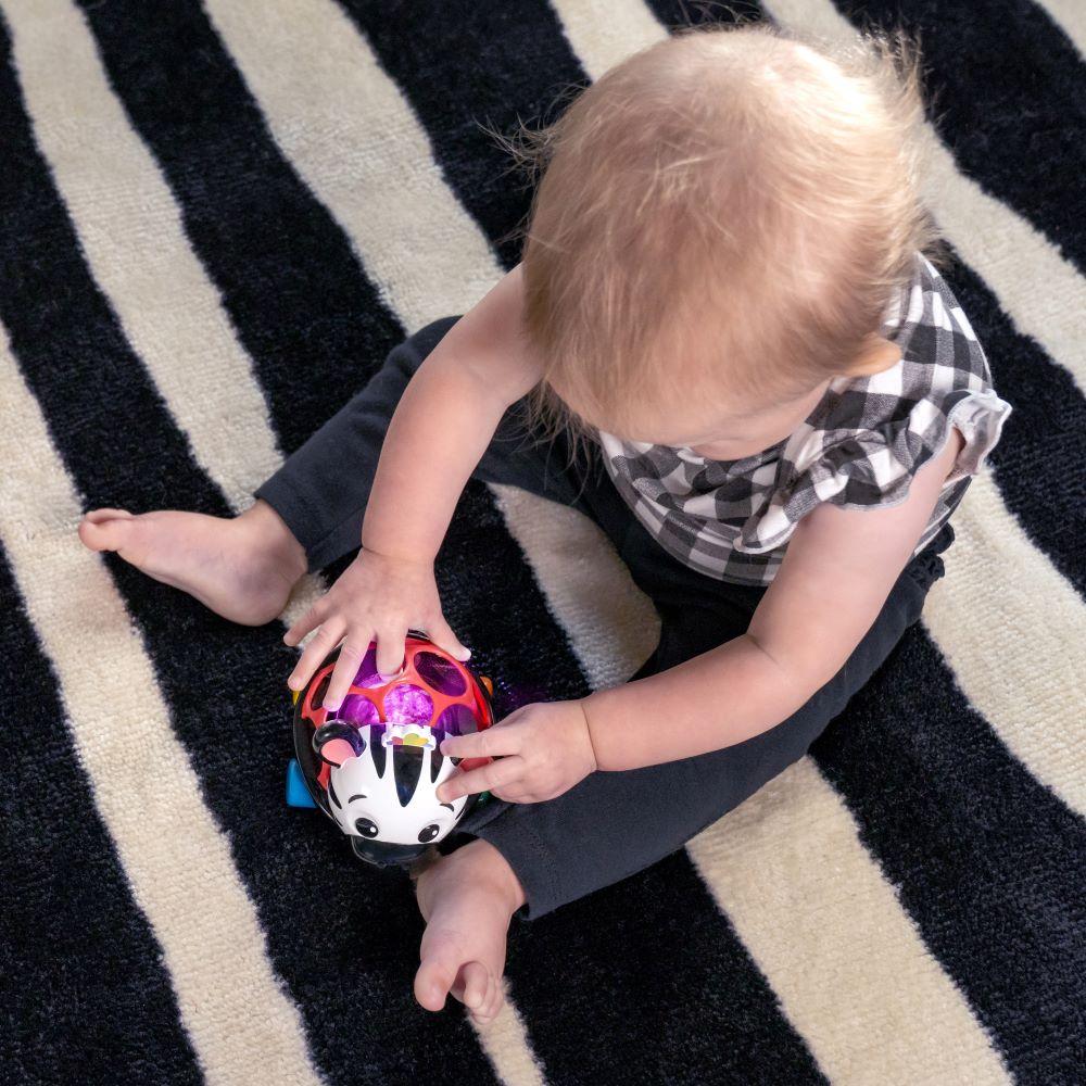 Baby Einstein - Curious Car Zen Oball Toy Car & Rattle - Zen the Zebra