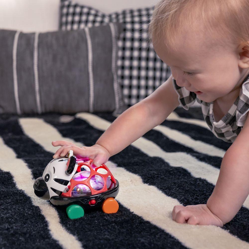 Baby Einstein - Curious Car Zen Oball Toy Car & Rattle - Zen the Zebra
