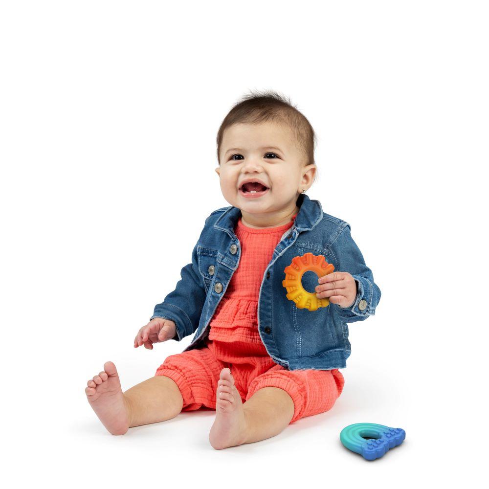 Bright Starts - Chance of Smiles Silicone Teether - Sun and Rainbow (pack of 2)